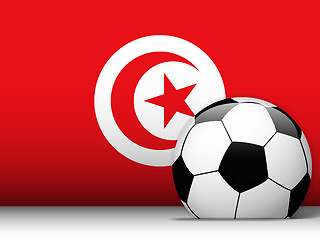 Image showing Turkey Soccer Ball with Flag Background