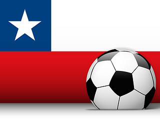 Image showing Cuba Soccer Ball with Flag Background