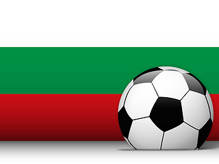 Image showing Bulgaria Soccer Ball with Flag Background