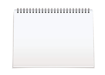 Image showing Spiral bound blank pad