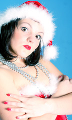 Image showing xmas woman