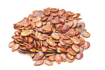 Image showing Red melon seeds in dry condition