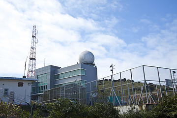 Image showing Weather station at top of Hong Kong, Tai Mo Shan.