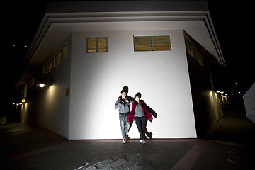 Image showing Asian couple on street