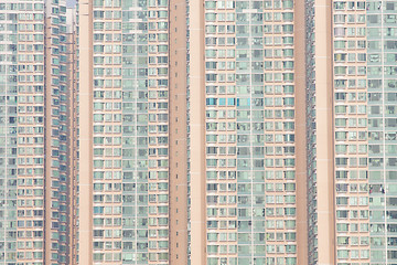 Image showing Packed Hong Kong apartments