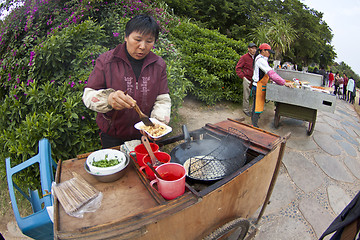 Image showing Chinese hawker in China