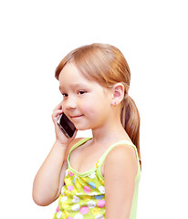 Image showing The Child and telephone