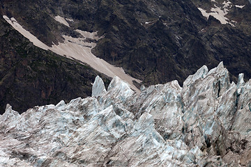 Image showing Glacier in Caucasus Mountains, Georgia.