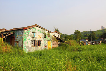 Image showing Rural houses in countryside of Hong Kong