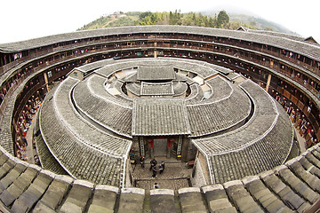 Image showing Fujian Tulou house in China