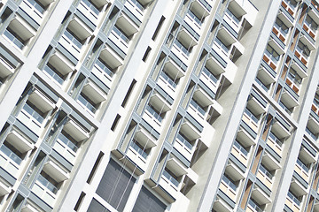 Image showing Hostel windows of university