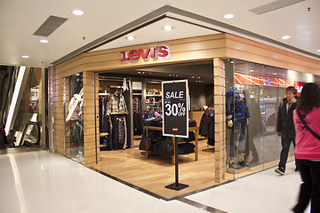 Image showing Levis shop in Hong Kong
