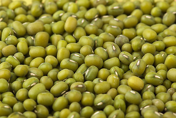 Image showing Abstract background: Green mung beans