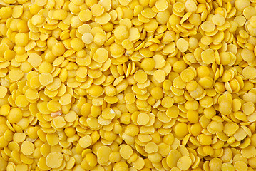 Image showing Yellow split lentils