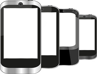 Image showing Smart phones set