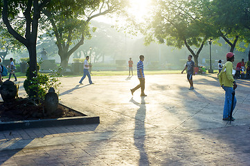 Image showing Walking in Rizal Park