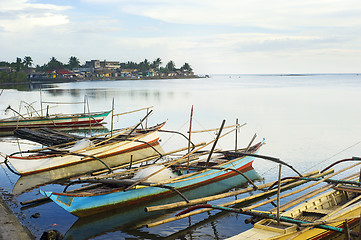 Image showing Philippines fishermans boats