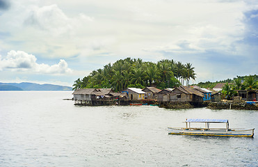 Image showing Philippines fishermans  village