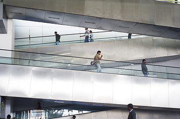 Image showing Escalator at Indira Gandhi Intarnational Airport 