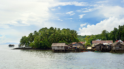 Image showing Philippines fishermans  village