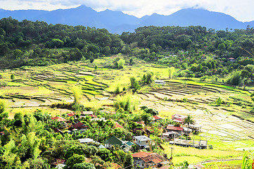 Image showing  Village in Cordillera mountains