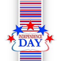 Image showing Abstract Usa independence background