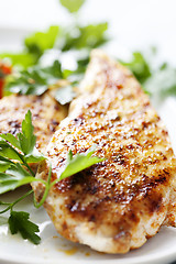 Image showing grilled chicken brest fillet