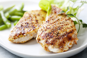 Image showing grilled chicken brest fillet