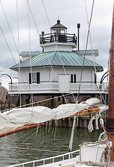 Image showing Harbor at St Michaels on Chesapeake Bay