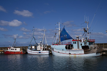 Image showing boats in harbour