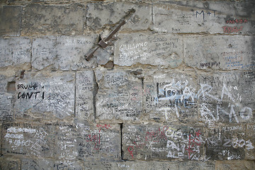 Image showing Graffiti Ponte Vecchio