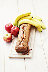 Image showing apple and banana cake