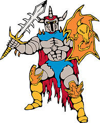 Image showing knoght with shield and sword