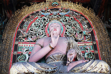 Image showing Ancient Buddha joss sculpture
