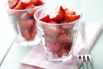 Image showing fresh strawberries