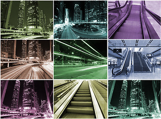 Image showing Hong Kong urban scene collage