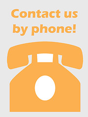 Image showing Phone contact vector abstract art illustration concept