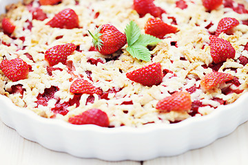 Image showing strawberry tart