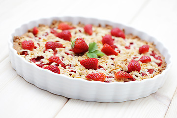 Image showing strawberry tart