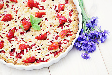 Image showing strawberry tart