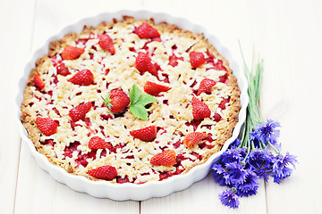 Image showing strawberry tart