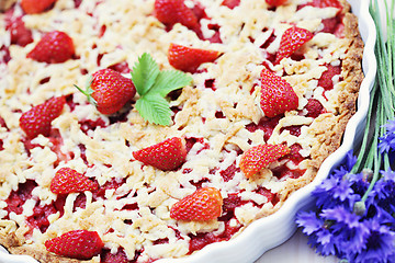 Image showing strawberry tart