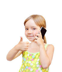 Image showing The Child and telephone