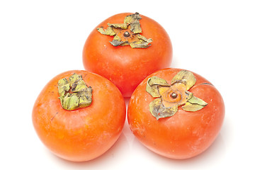 Image showing Persimmons isolated on white background