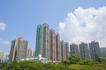 Image showing Tuen Mun, one of a Hong Kong downtown.