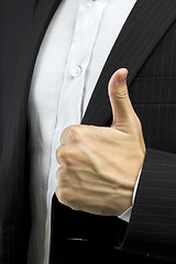 Image showing Business man with thumbs up