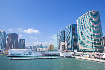 Image showing Hong Kong skyline and offices at day