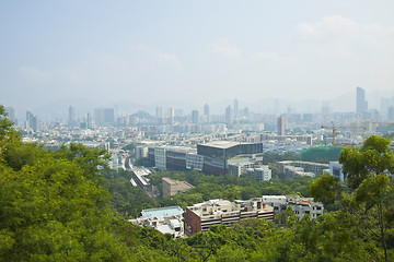 Image showing Kowloon area of Hong Kong downtown at day time 