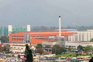 Image showing Modern factories in Hong Kong