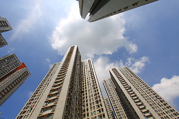 Image showing Hong Kong crowded housing